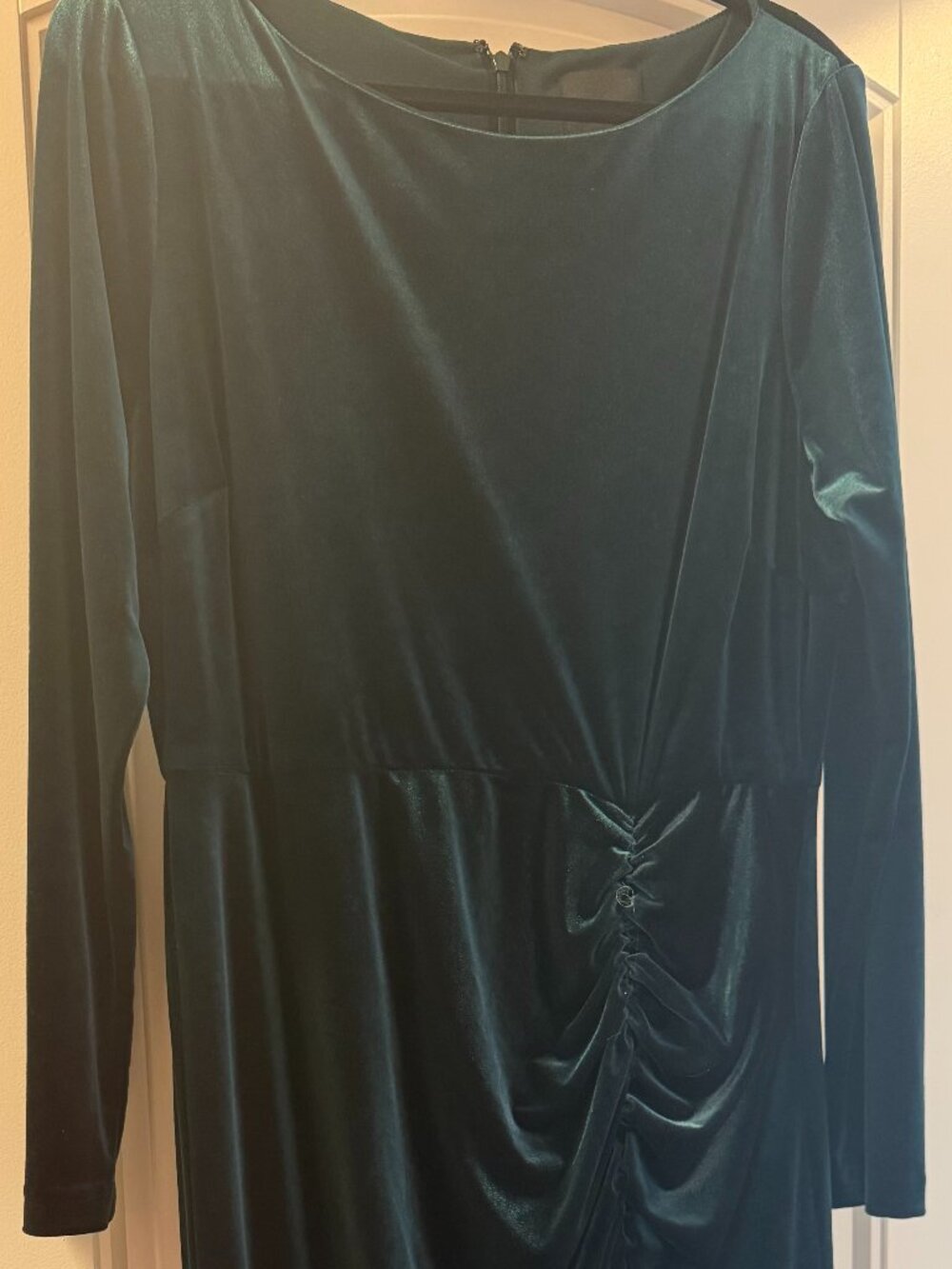 Alex Marie Emerald Green Maxi Long Sleeve Dress - Size 18 (Fits like a 16)